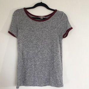 Gray Grainy Soft Tee